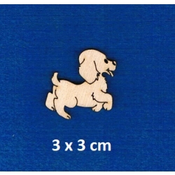 Piesek 3x2,5cm mini  / SKLEJKA #3mm